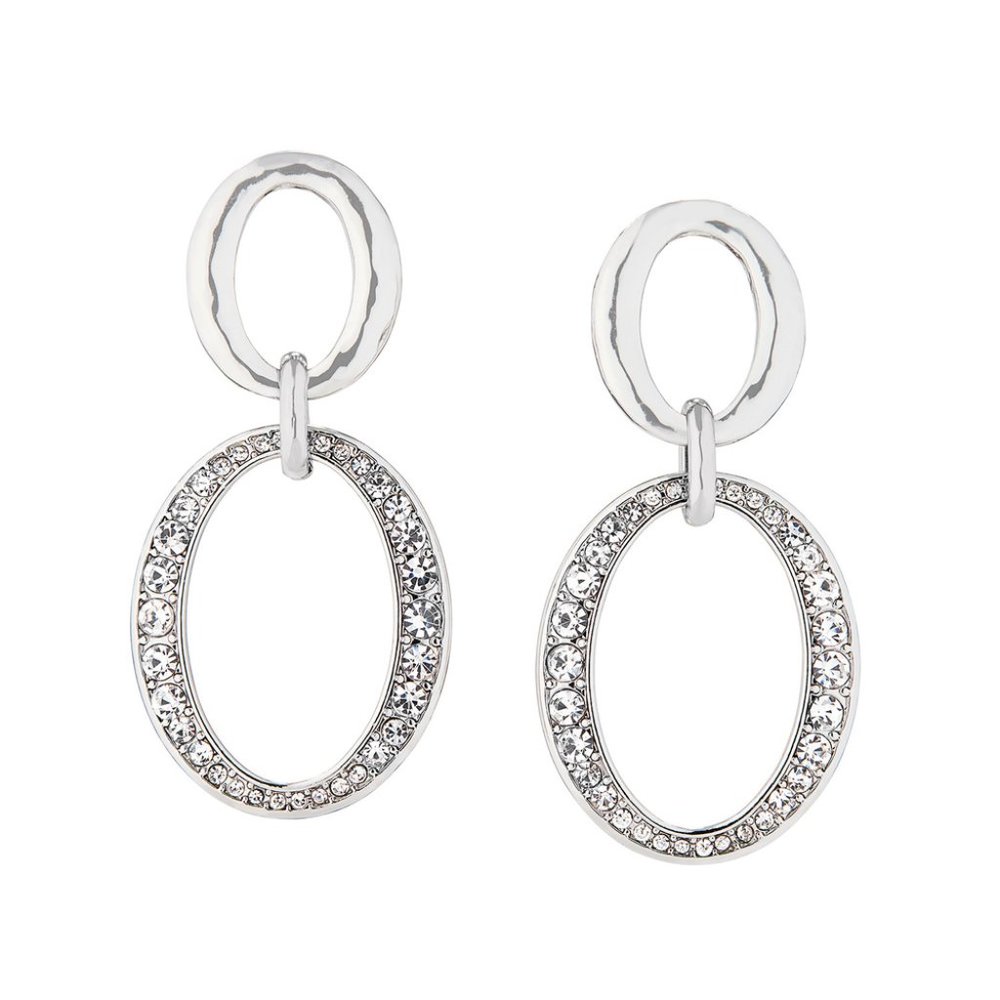 C+I Pavé Links Post Drop Earrings